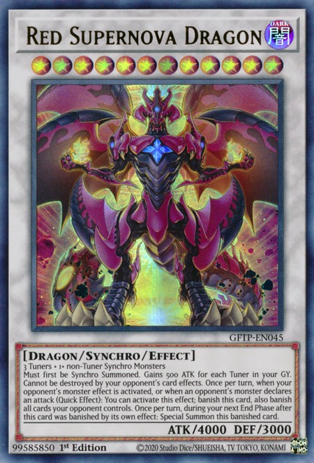 Red Supernova Dragon - GFTP-EN045 - Ultra Rare - Duelshop