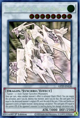 Crystal Wing Synchro Dragon - GFTP-EN130 - Ghost Rare