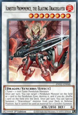 Ignister Prominence, the Blasting Dracoslayer - ANGU-EN048 - Rare