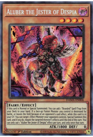 Aluber the Jester of Despia - DAMA-EN006 - Secret Rare