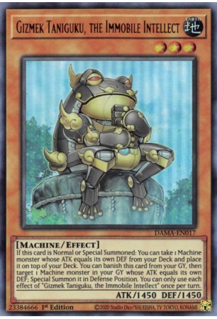 Gizmek Taniguku, the Immobile Intellect - DAMA-EN017 - Ultra Rare