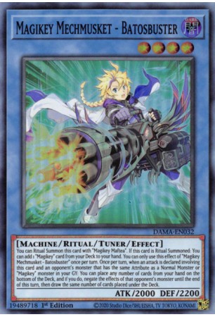 Magikey Mechmusket - Batosbuster - DAMA-EN032 - Super Rare