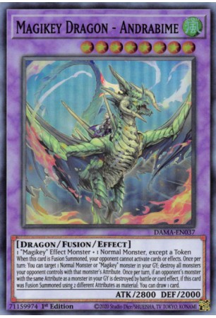 Magikey Dragon - Andrabime - DAMA-EN037 - Super Rare