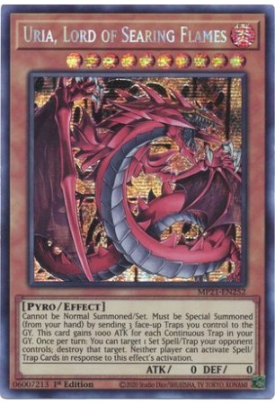 Uria, Lord of Searing Flames - MP21-EN252 - Prismatic Secret Rare