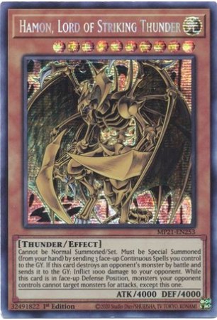 Hamon, Lord of Striking Thunder - MP21-EN253 - Prismatic Secret Rare
