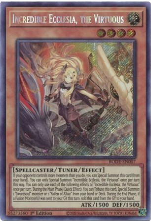 Incredible Ecclesia, the Virtuous - BODE-EN007 - Secret Rare