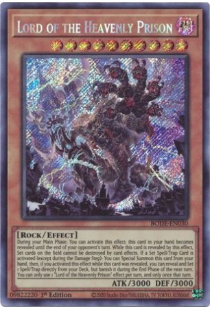 Lord of the Heavenly Prison - BODE-EN030 - Secret Rare