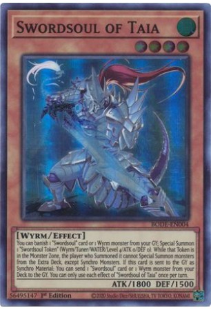 Swordsoul of Taia - BODE-EN004 - Super Rare