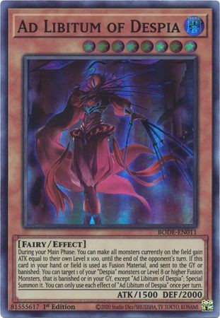 Ad Libitum of Despia - BODE-EN011 - Super Rare - Duelshop