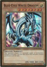 Blue-Eyes White Dragon (alt. art) - MGED-EN001 - Premium Gold Rare