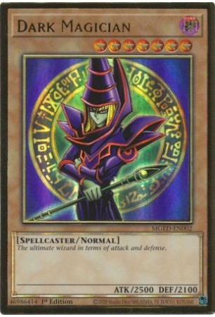 Dark Magician (alt. art) - MGED-EN002 - Premium Gold Rare