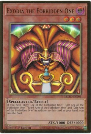 Exodia the Forbidden One - MGED-EN005 - Premium Gold Rare