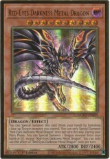 Red-Eyes Darkness Metal Dragon (alt. art) - MGED-EN009 - Premium Gold Rare