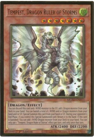 Tempest, Dragon Ruler of Storms - MGED-EN011 - Premium Gold Rare