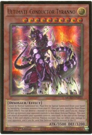 Ultimate Conductor Tyranno - MGED-EN014 - Premium Gold Rare