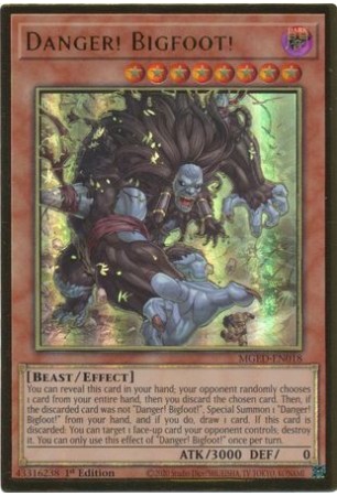 Danger! Bigfoot! - MGED-EN018 - Premium Gold Rare