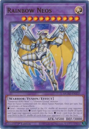 遊戯王 レインボーネオス 1st ホロ Rainbow Neos - MGED-EN137 - Rare - Duelshop