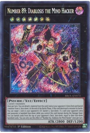 Number 89: Diablosis the Mind Hacker - BROL-EN073 - Secret Rare