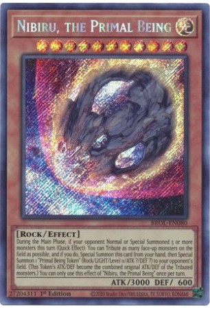 Nibiru, the Primal Being - BROL-EN080 - Secret Rare