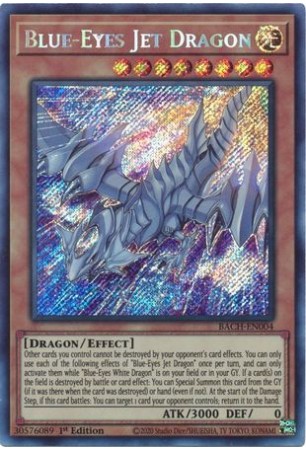 Blue-Eyes Jet Dragon - BACH-EN004 - Secret Rare