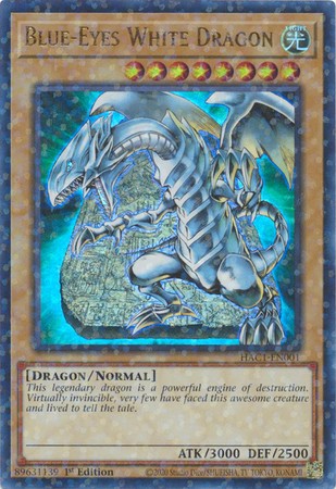 Blue-Eyes White Dragon - HAC1-EN001 - Duel Terminal Ultra Parallel