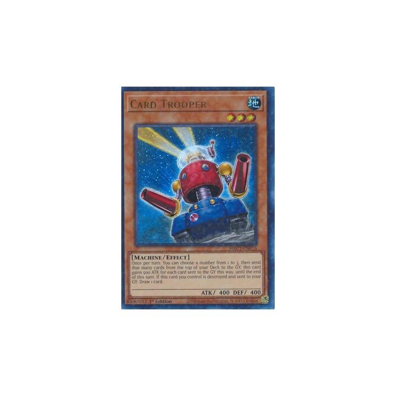 Carta Yugioh Paladino Scuro (Dark Paladin) HAC1-DE018, Duel Terminal Ultra Rare, 1a Edizione, Con Toploader Ultra Pro