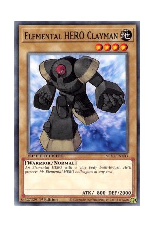 Elemental HERO Clayman - SGX1-ENA03 - Common