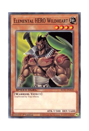 Elemental HERO Wildheart - SGX1-ENA10 - Common