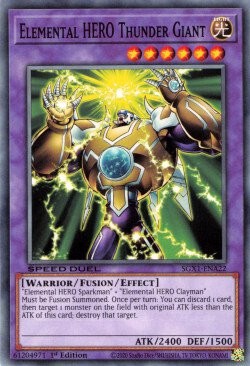 【ARS10+】E•HEROサンダージャイアント アルティメット Elemental HERO Thunder Giant - SGX1-ENA22 - Common - Duelshop