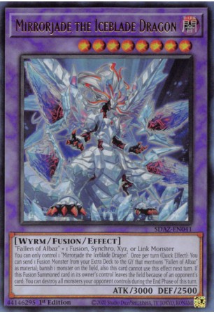 Mirrorjade the Iceblade Dragon - SDAZ-EN041 - Ultra Rare