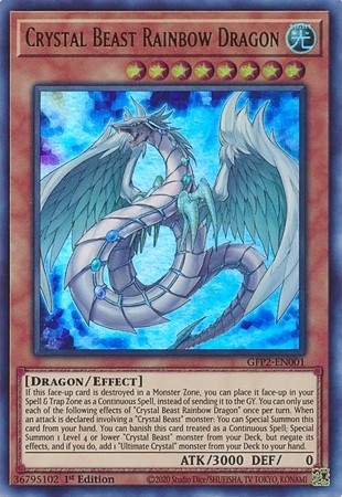 Crystal Beast Rainbow Dragon - GFP2-EN001 - Ultra Rare - Duelshop
