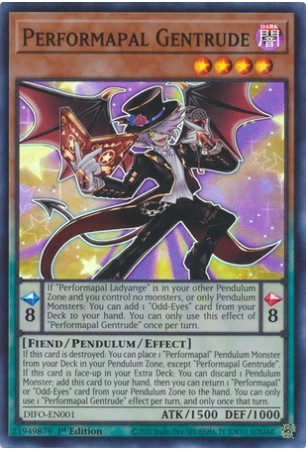 Performapal Gentrude - DIFO-EN001 - Super Rare