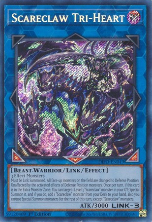 Scareclaw Tri-Heart - DIFO-EN049 - Secret Rare - Duelshop