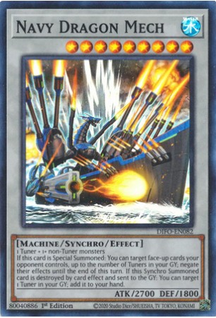 Navy Dragon Mech - DIFO-EN082 - Super Rare