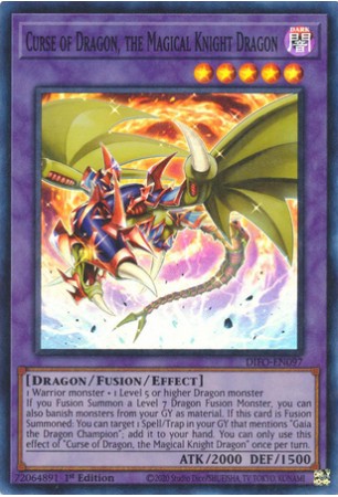 Curse of Dragon, the Magical Knight Dragon - DIFO-EN097 - Super Rare