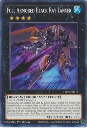 Full Armored Black Ray Lancer - LED9-EN012 - Common