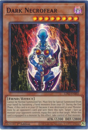 Dark Necrofear (Blue) - LDS3-EN002 - Ultra Rare