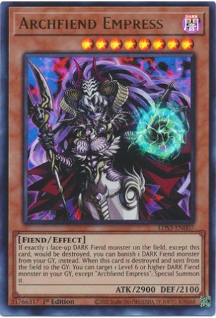 Archfiend Empress - LDS3-EN007 - Ultra Rare