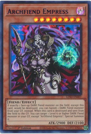 Archfiend Empress (Blue) - LDS3-EN007 - Ultra Rare