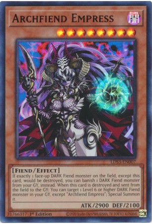 Archfiend Empress (Red) - LDS3-EN007 - Ultra Rare