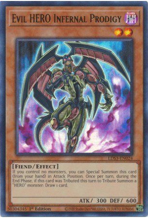 Evil HERO Infernal Prodigy - LDS3-EN024 - Ultra Rare