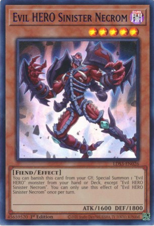 Evil HERO Sinister Necrom - LDS3-EN026 - Ultra Rare