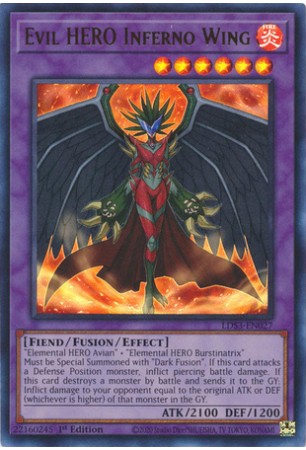 Evil HERO Inferno Wing - LDS3-EN027 - Ultra Rare