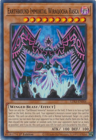 Earthbound Immortal Wiraqocha Rasca - LDS3-EN044 - Common - Duelshop