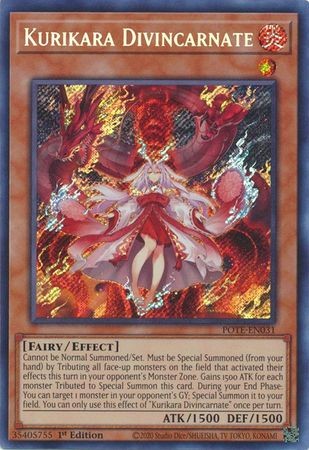 遊戯王OCG KURIKARA DIVINCARNATE JP031 Kurikara Divincarnate - POTE-EN031 - Secret Rare - Duelshop