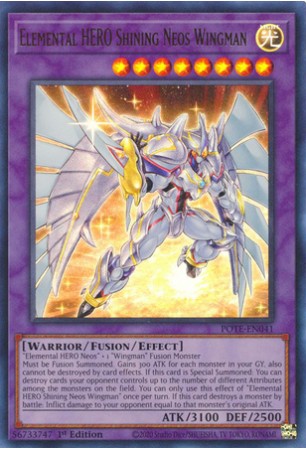 Elemental HERO Shining Neos Wingman - POTE-EN041 - Ultra Rare