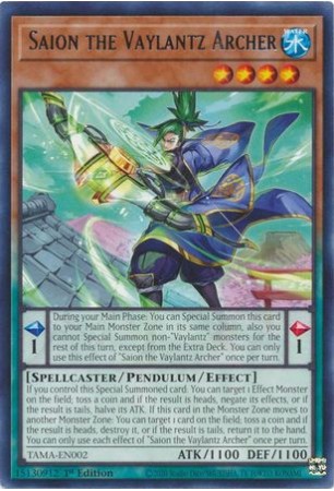 Saion the Vaylantz Archer - TAMA-EN002 - Rare