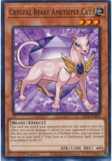 Crystal Beast Amethyst Cat - SDCB-EN002 - Common