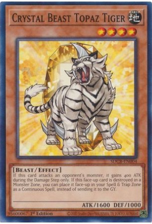 Crystal Beast Topaz Tiger - SDCB-EN004 - Common