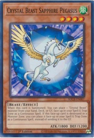 Crystal Beast Sapphire Pegasus - SDCB-EN007 - Common